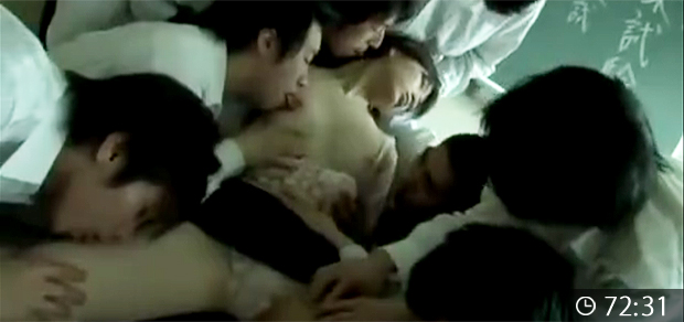 集団レイプされる女教師