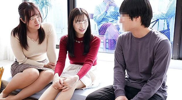 MM号で童貞筆おろしをする2人の巨乳人妻