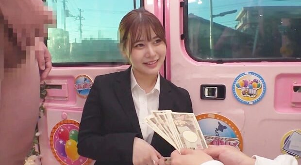 MM便でパンツスーツOLのデカ尻揉んでハメる