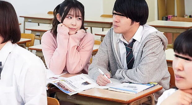 萌袖手コキで痴女る小悪魔JK