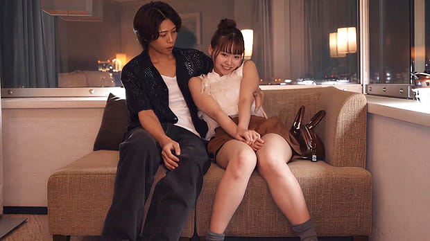 イケメン男優とエッチする清楚系ビッチ